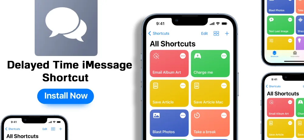 Delayed Time iMessage Shortcut